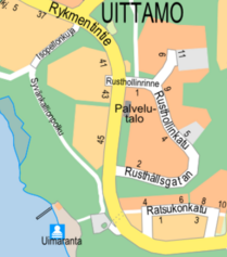 Valaistus Uittamon Syvänkallionpolulle