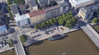 Jokirannan Borenaukion muuttaminen viihtyisäksi jalankulkualueeksi