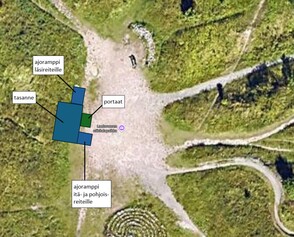 Luolavuori - Näköalaterassi ja lähtötasanne alamäkipyöräilijöille 